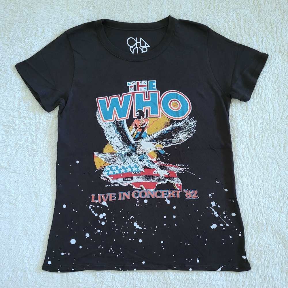 Chaser The Who🎶 "Live In Concert '82" Graphic Tee👕 - NWT